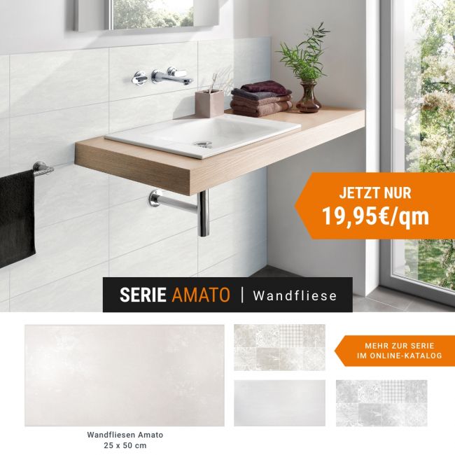 Jetzt die Fliesenserie Amato entdecken. Die Fliesenserie Amato jetzt im Angebot.
